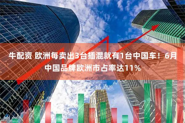 牛配资 欧洲每卖出3台插混就有1台中国车！6月中国品牌欧洲市占率达11%